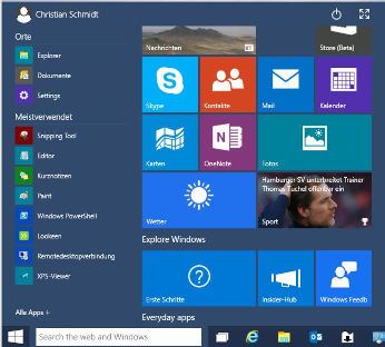 Barra de búsqueda en Windows 10